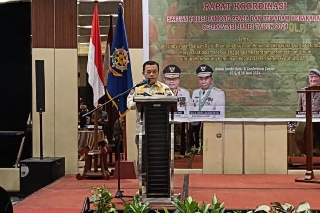 Buka Rakor Satpol PP dan Damkar: Ini Pesan yang Disampaikan Gubernur Al Haris Hadapi Pilkada 2024