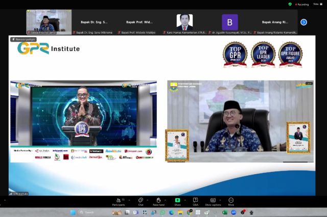 Gubernur Al Haris Raih Pengharagaan Top GPR Figure Award 2024