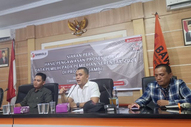 Bawaslu Jambi Temukan 6 Pantarlih di Merangin dan Kota Jambi Tak Laksanakan Coklit Langsung
