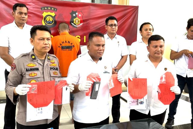Subdit V Cyber Ditreskrimsus Polda Jambi Amankan Pelaku Penyebar Video Syur Bersama Mantan Istri di Medan