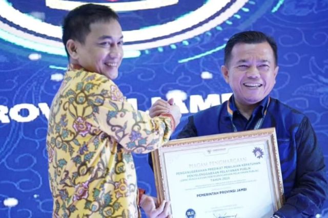 Al Haris Pernah Terima Penghargaan Ombudsman RI Predikat Kepatuhan Tinggi Pelayanan Publik