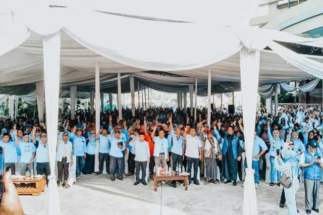 3000 Tim Pemenangan Alam Berajo Berikrar Siap Menangkan Haris-Sani