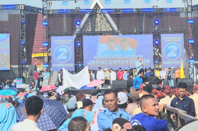 Di Hadapan Puluhan Ribu Massa Kampanye Akbar Haris-Sani, Eddy Soeparno: Haris-Sani Lanjutkan