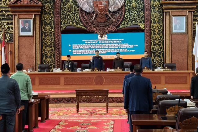 DPRD Jambi Umumkan Al Haris-Abdullah Sani sebagai Gubernur dan Wakil Gubernur Terpilih 2025-2030