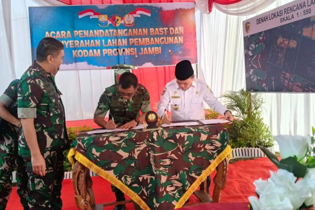 Pemprov Hibahkan Lahan Strategis di Pondok Meja: Jambi Siap Punya Kodam Sendiri