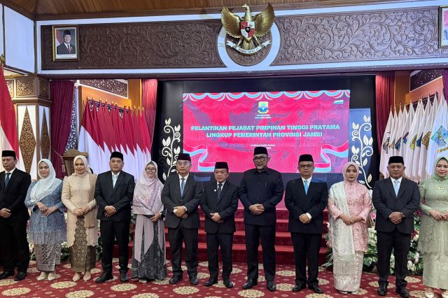 Lantik 5 Pejabat Eselon II, Gubernur Al Haris: Hindari Penyalahgunaan Wewenang