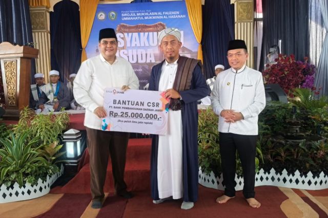 Perkuat Sinergi Pendidikan: Bank Jambi Salurkan CSR ke Ponpes Sirojul Mukhlasin Jambi