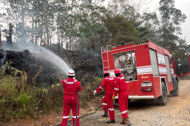 Pertamina EP Bantu Padamkan Lima Titik Kebakaran Lahan di Jambi