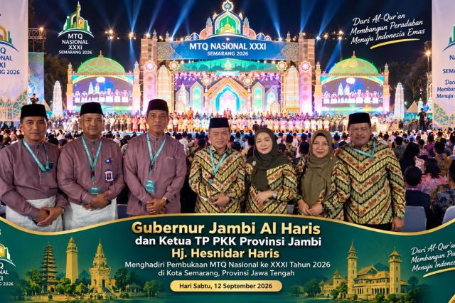 Gubernur Al Haris Sambangi Kontingen Jambi di Semarang: Bakar Semangat Kafilah MTQ Nasional 2026