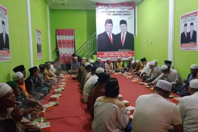 Syukuran Rumah Relawan, Duet Mulyani-Amin Semakin Kuat di Pilbup Tanjab Barat
