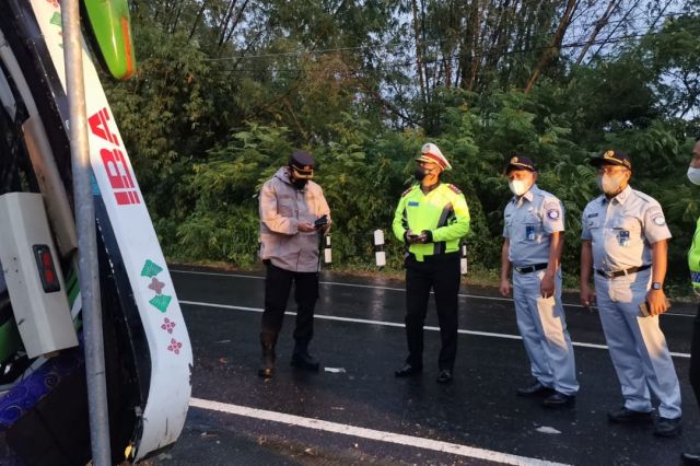 Jasa Raharja Jamin Seluruh Penumpang Bus Kecelakaan di Imogiri
