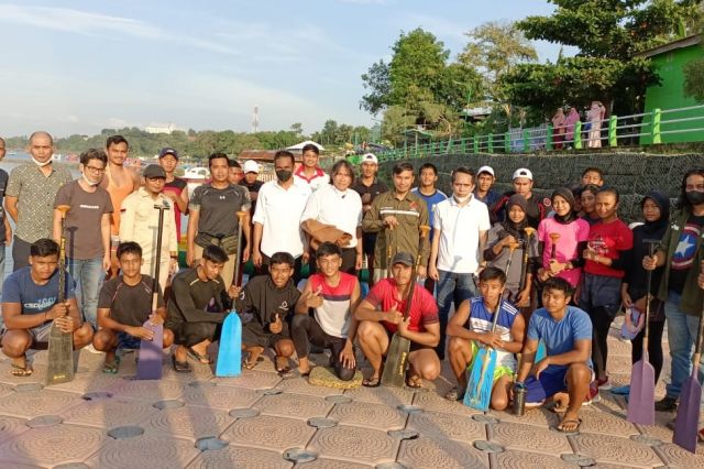 Berkunjung ke Sekretariat PODSI, Edi Purwanto Beri Semangat Atlet Dayung Jambi