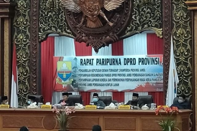Pansus Konflik Lahan Pinta Perpanjangan Masa Tugas di Paripurna DPRD Provinsi Jambi