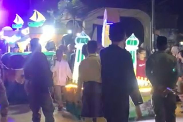 Tradisi Arakan Sahur di Tanjab Barat Dipadati Antusias Masyarakat