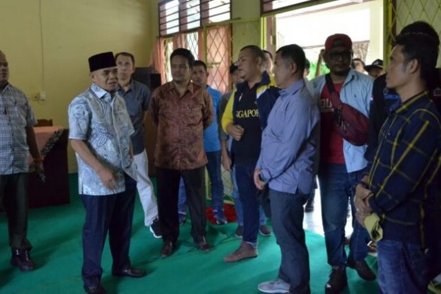 Pj Bupati Aspan Deadline Perencanaan Perpus SMPN 30 Rimbo Bujang