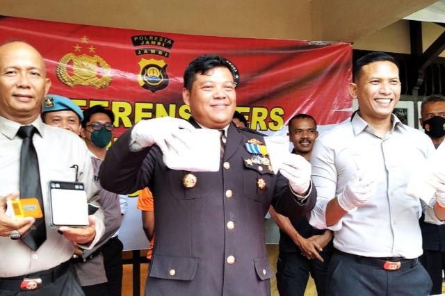 Tangkap Seorang Pengedar Narkoba, Polresta Jambi Amankan 3,5 Kg Sabu