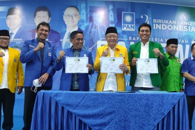 PAN, Golkar dan PPP Jambi Tandatangani Kesepakatan Koalisi Indonesia Bersatu
