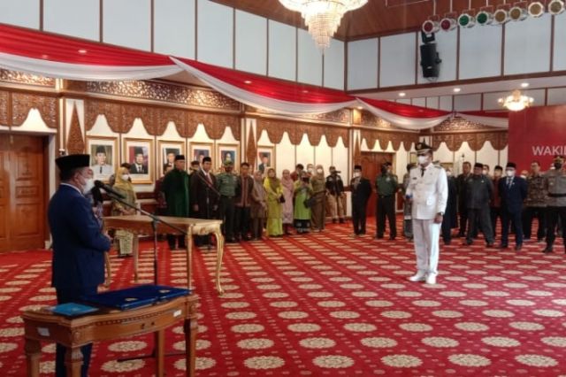 Gubernur Al Haris Lantik Nilwan Yahya Jadi Wabup Merangin