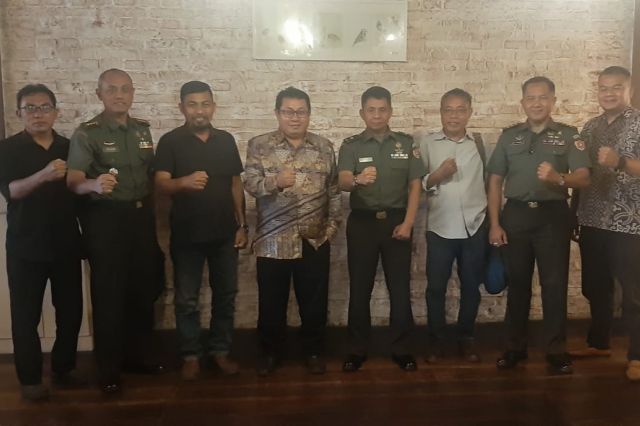 Pusat Informasi Teritorial Angkatan Darat Kunjungi SMSI