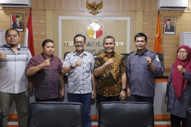 Bangun Sinegritas, Kabag Ops Binda Kunjungi Bawaslu Jambi
