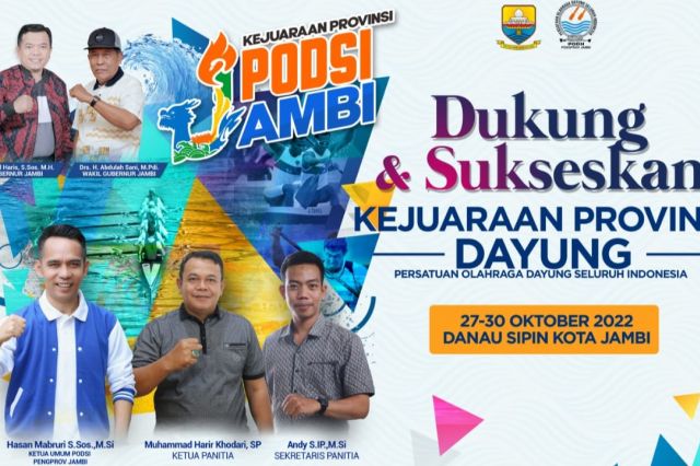 Kejurprov Dayung PODSI Jambi 2022 Siap Digelar