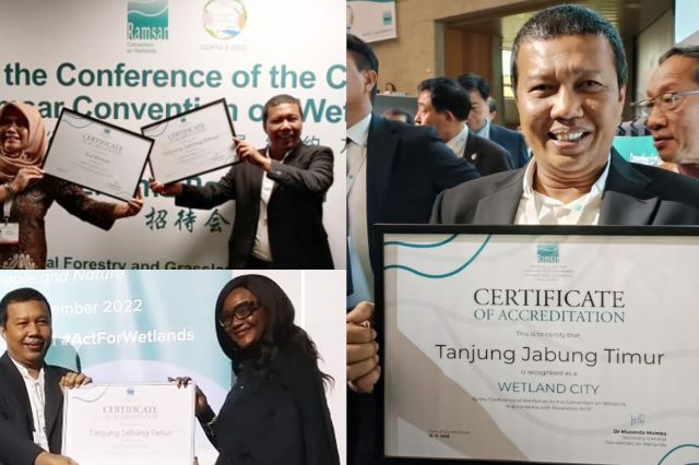 Pertama Kali di Indonesia, Bupati Romi Terima Ramsar’s Award