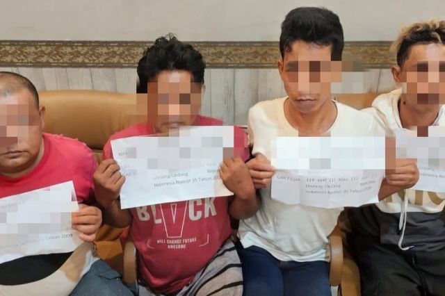 Polresta Jambi Ringkus Empat Pengedar Narkoba Jenis Sabu