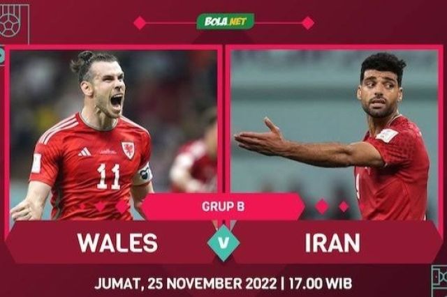 Link Nonton dan Prediksi Line UP Wales vs Iran Piala Dunia 2022 Qatar