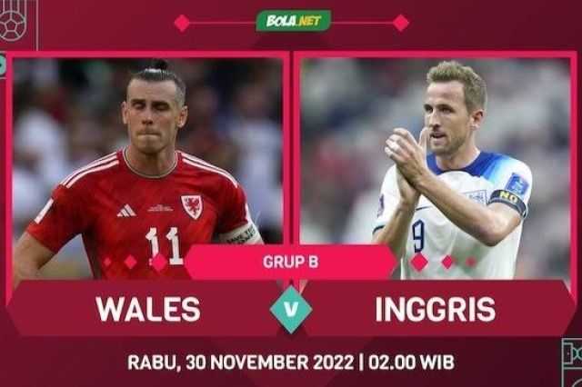 Link Nonton Streaming Inggris vs Wales Piala Dunia 2022 Qatar