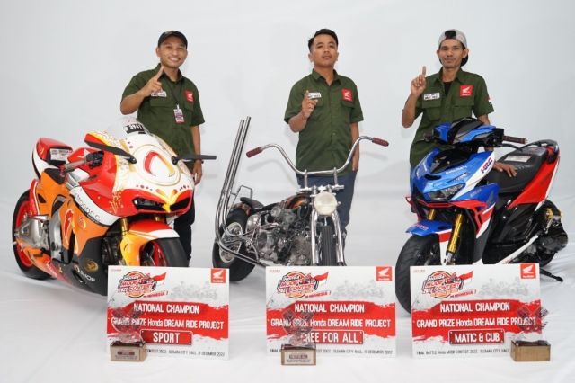 Inspiratif, Ini Karya 3 Juara Modifikasi Terbaik Honda 2022