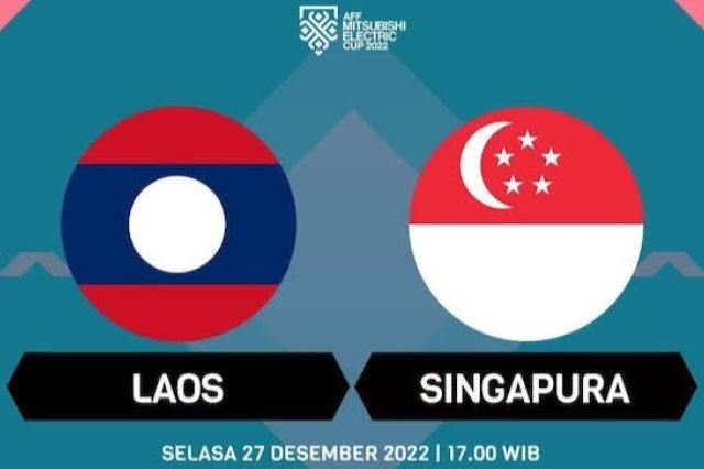 Lagi Berlangsung: Ini Link Nonton Live Streaming Laos vs Singapura Piala AFF 2022