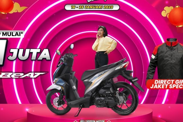 My Bestie: Bawa Pulang Honda BeAT Sporty DP Hanya Rp 1 Jetie
