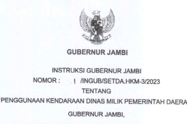 Pasca Insiden Mobil Dinas Sekretariat DPRD: Gubernur Al Haris Buat Aturan Penggunaan Kendaraan Dinas