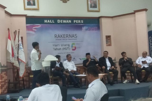 Sampaikan Pandangan Umum di Rakernas SMSI Pusat, Mukhtadi: SMSI Jambi Sedang Baik-baik Saja