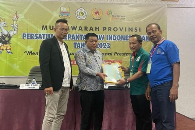 Muzzakir Terpilih Aklamasi Pimpin PSTI Provinsi Jambi
