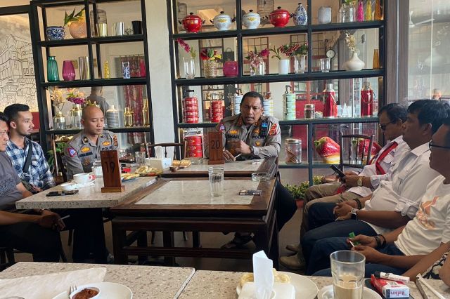 Silaturahmi SMSI Provinsi Jambi dan Dirlantas Turut Bahas Angkutan Batu Bara