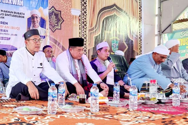 Muzakir Hadiri Pengajian Bersama Al Habib Husein dari Yaman di Pinang Merah Pamenang