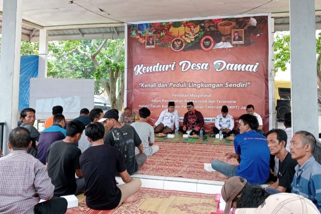 Cegah Paham Radikal Masuk ke Desa: BNPT RI dan FKPT Gelar Kenduri Desa Damai di Serdang Jaya