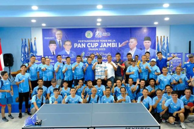 Abdullah Sani Buka Turnamen Tenis Meja PAN Cup Jambi I