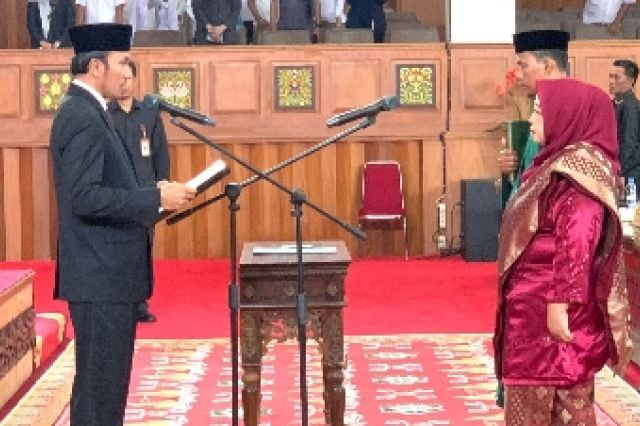 DPRD Jambi Gelar Rapat Paripurna Pengambilan Sumpah PAW Lilis Ismayani