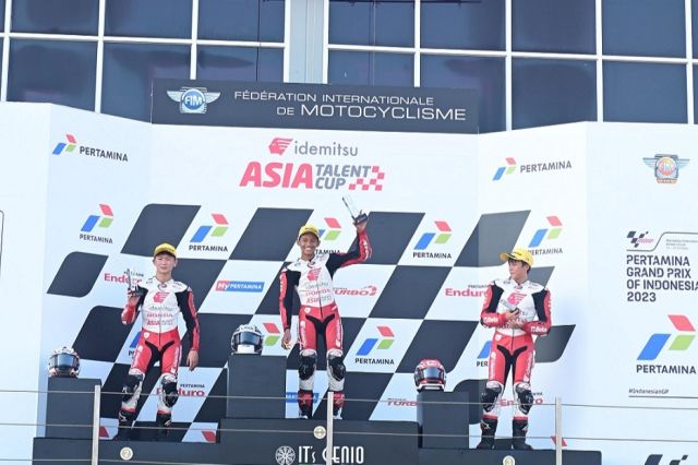 Dominasi Pebalap Astra Honda di Mandalika: Veda Sapu Bersih Podium Tertinggi IATC