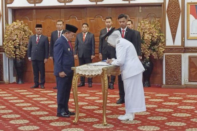 Dilantik Gubernur Al Haris: Sri Purwaningsih Resmi Jabat Pj Walikota Jambi