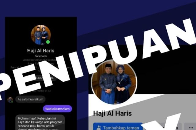 Hati-hati Terperdaya Akun Facebook Mengatasnamakan Haji Al Haris