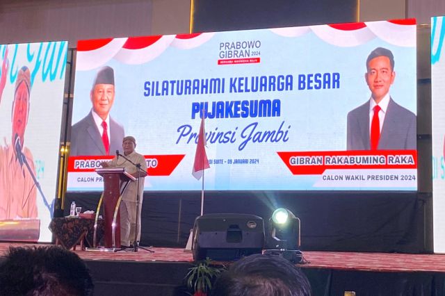 Targetkan Menang Satu Putaran: Prabowo Incar Kemenangan 85 Persen di Jambi