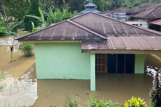 Beberapa Desa Terendam Banjir Akibat Sungai Batang Merangin Meluap