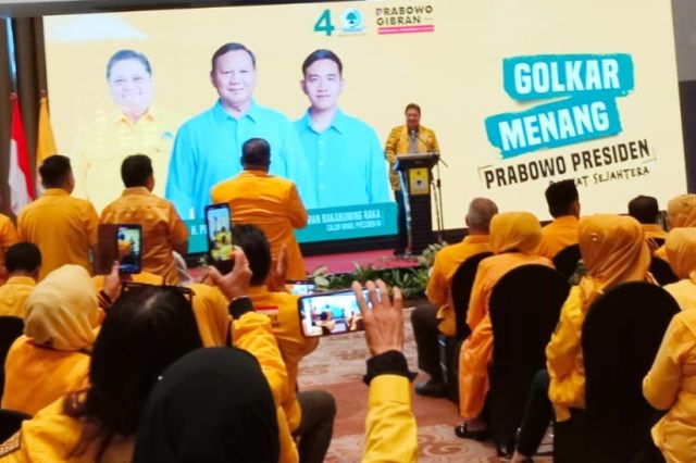 Ketum Golkar Targetkan 80 Persen Kemenangan Prabowo-Gibran di Jambi