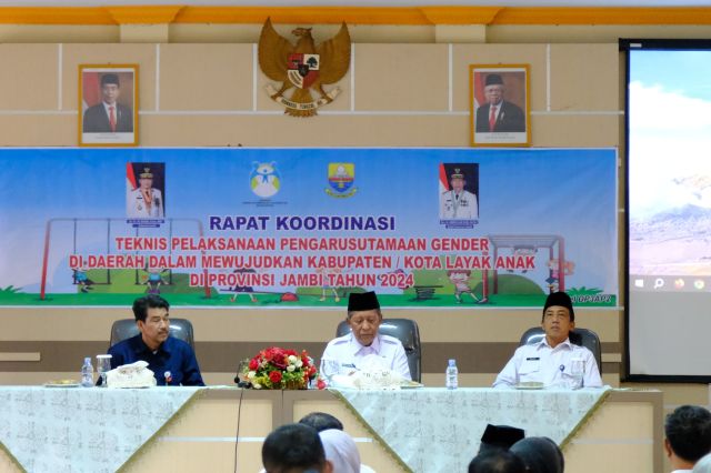 Wagub Abdullah Sani: Rakortek Dapat Percepat Terwujudnya Kota Layak Anak di Jambi