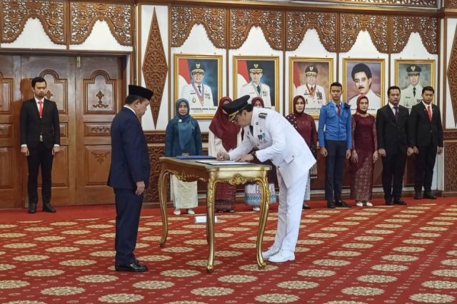 Gubernur Al Haris Lantik Varial Adhi Putra Jadi Pj Bupati Tebo