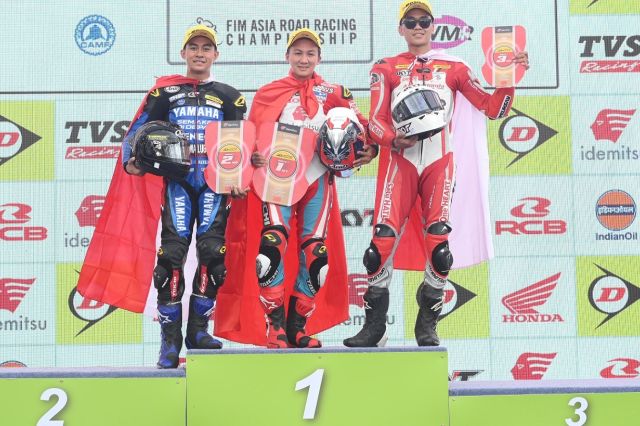 Manfaatkan Kekuatan CBR250RR: Pebalap Astra Honda Kibarkan Merah Putih di ARRC China