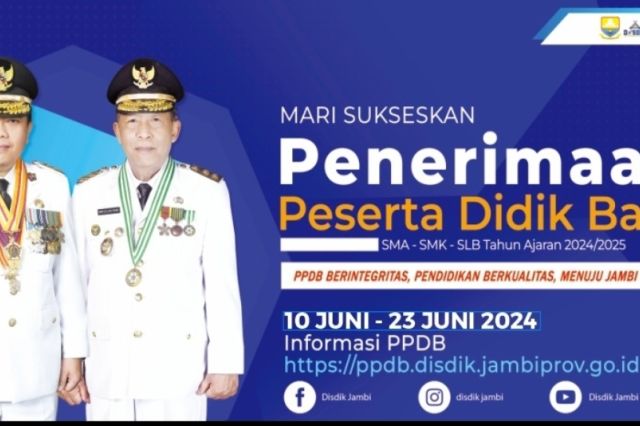 PPDB 2024 Disdik Jambi: Ini Persyaratan dan Jalur Pendaftarannya